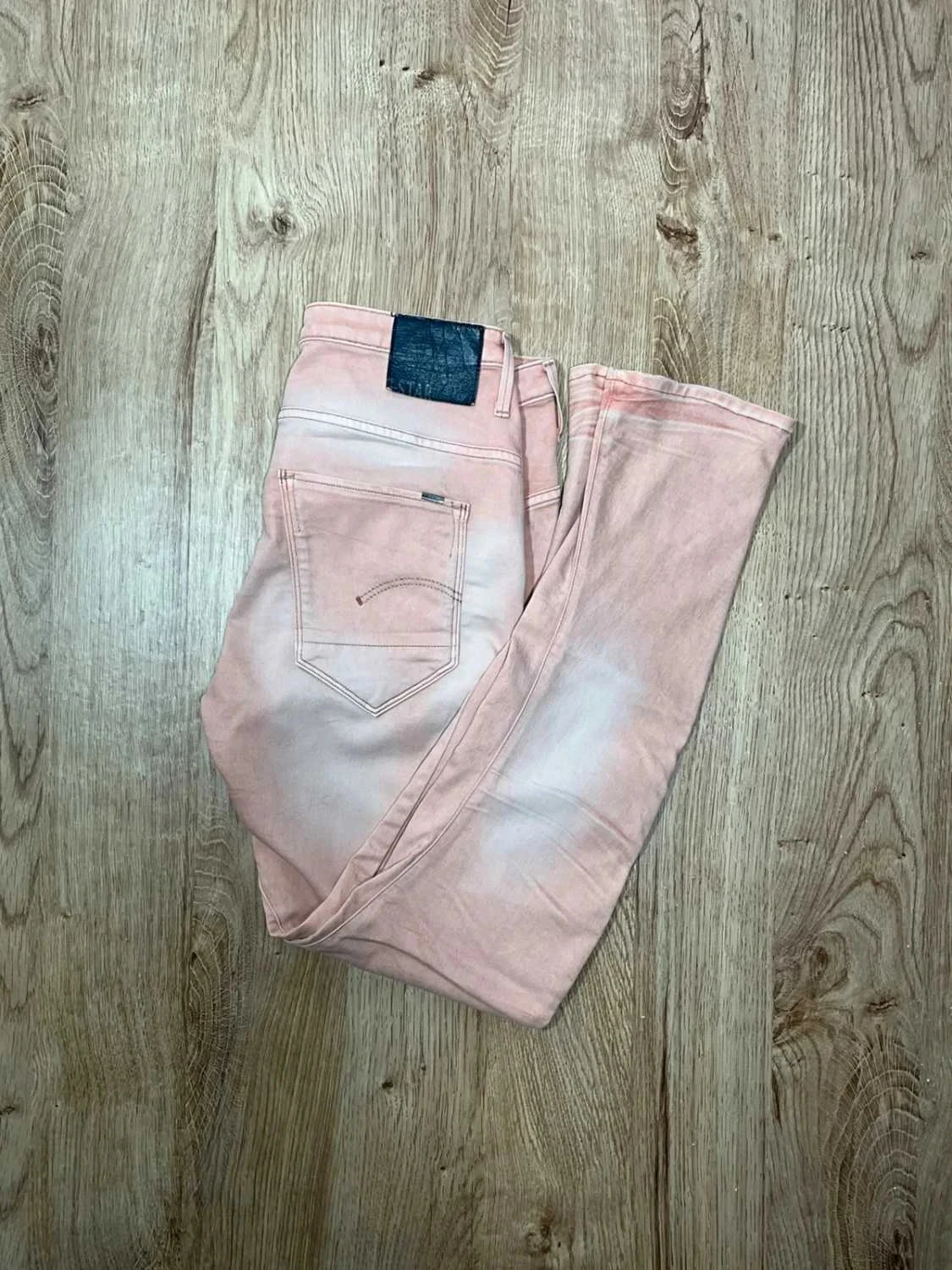 Jean G-star Raw 3301 ARC Femme S coupe Slim rose